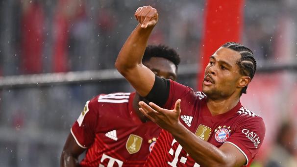<p>Er rührt wieder: Serge Gnabry besorgte den Bayern-Sieg.</p>