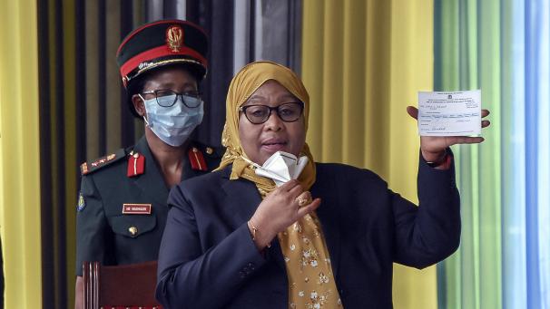 <p>Steht mächtig unter Druck: Samia Suluhu Hassan.</p>