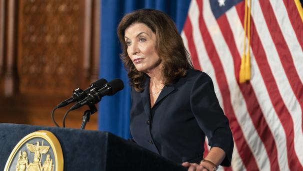 <p>Soll es jetzt richten: Kathy Hochul.</p>