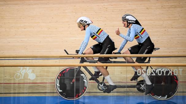 <p>Haben am Donnerstag Edelmetall gewonnen: Steurfrau Anneleen Monsieur und Paralympionikin Griet Hoet.</p>