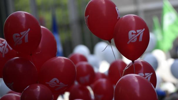 <p>Protest gegen Rente mit 67.</p>