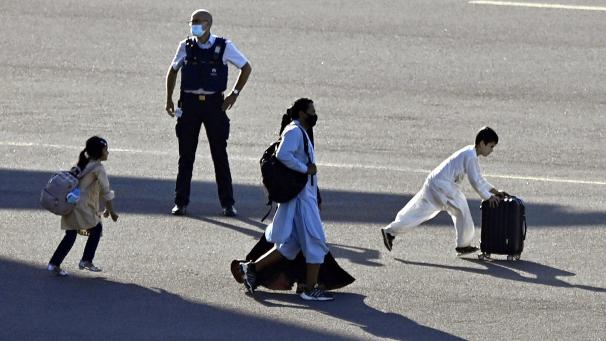 <p>Eine evakuierte Familie ist in Melsbroek gelandet.</p>