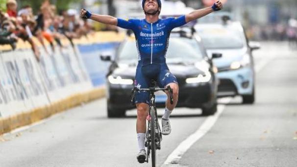 <p>Seinen zweiten Sieg binnen drei Tagen feierte Remco Evenepoel in Brüssel.</p>