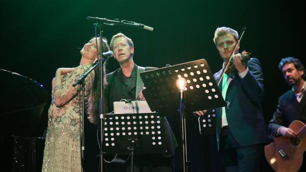 <p>Irmke von Schlichting (l.) und ihre Musiker präsentierten im Jünglingshaus ein anspruchsvolles Repertoire.</p>