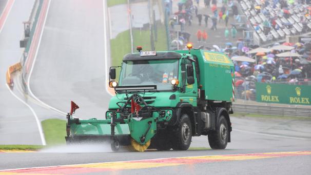 <p>Der Dauerregen sorgte für Chaos in Spa-Francorchamps.</p>