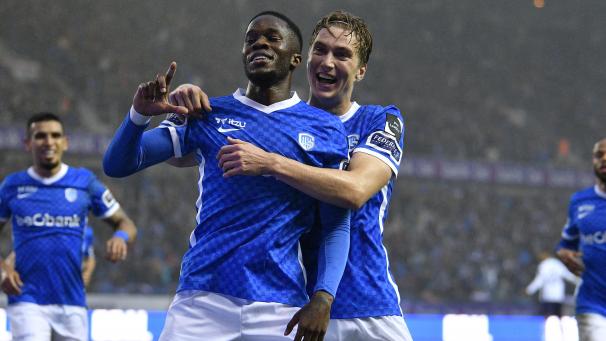 <p>Ike Ugbo traf am Sonntagabend zum Sieg für den KRC Genk.</p>