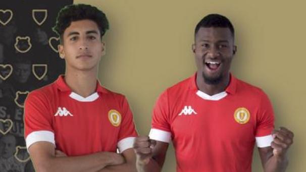 <p>Anas Nanah (rechts) und Mohammed Essahel heuern bei der AS Eupen an.</p>