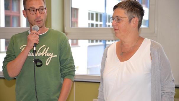 <p>Patricia Schäfer und ihr neuer Kollege in der Schulleitung, Benjamin Fuhrt, freuen sich über stabile Schülerzahlen an BS und TI.</p>