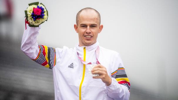 <p>Holte sich am Donnerstag Silber: Tim Celen.</p>