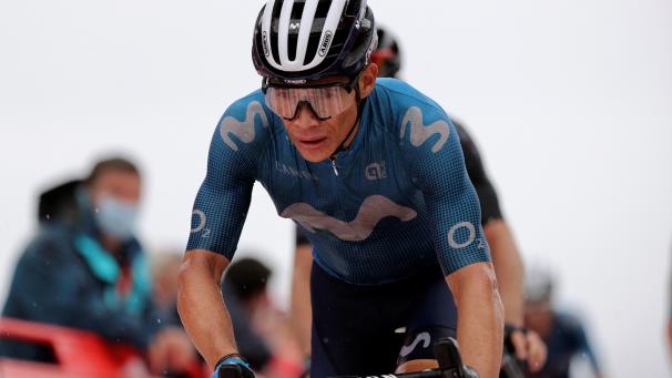 <p>Miguel Angel Lopez siegte am Altu d’El Gamoniteiru .</p>