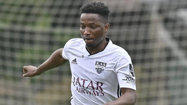 <p>Auch dank Isaac Nuhu gewann die AS Eupen gegen Schalke mit 5:1.</p>