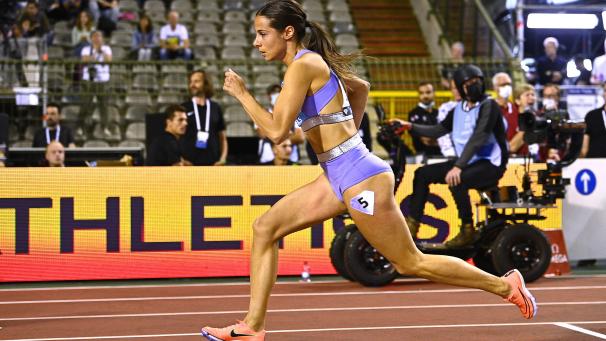 <p>Camille Laus gewann den 400-Meter-Lauf in persönlicher Saisonbestzeit.</p>