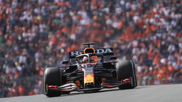 <p>Max Verstappen aus den Niederlanden vom Team Red Bull Racing in Aktion.</p>