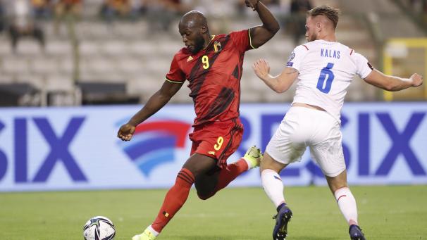 <p>Unnachahmlich: Goalgetter Romelu Lukaku traf in seinem 100. Länderspiel bereits nach acht Minuten zum frühen Auftakttreffer für die Roten Teufel.</p>