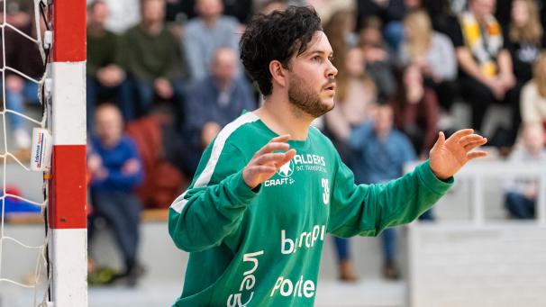 <p>Torhüter Youri Denert freut sich auf das Wiedersehen mit seinem Ex-Verein KTSV Eupen.</p>