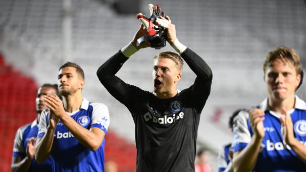 <p>Starke Leistung: Gents Torhüter Paul Nardi hielt in Antwerpen seinen Kasten sauber.</p>