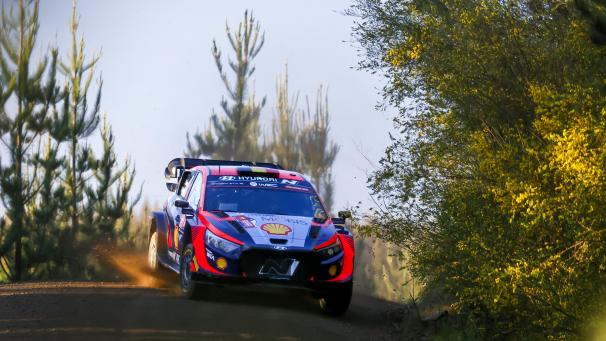 <p>Thierry Neuville beim Shakedown in Chile.</p>