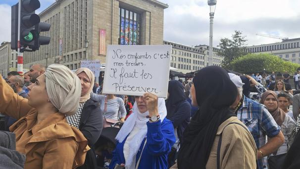 <p>Proteste vor einigen Wochen gegen das neue Dekret in Brüssel</p>