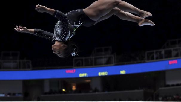 <p>US-Superstar Simone Biles gibt in Antwerpen ihr WM-Comeback.</p>
