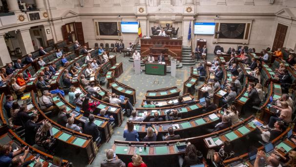 <p>Blick in die Abgeordnetenkammer</p>