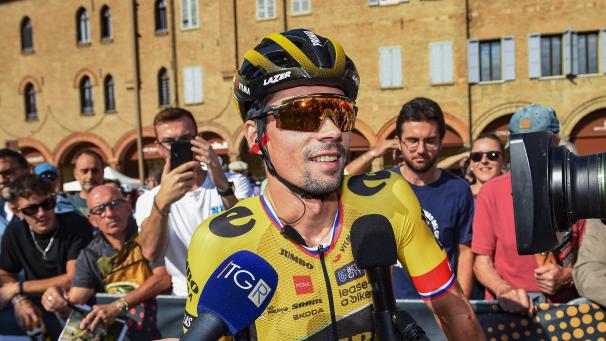 <p>Auf Wiedersehen: Primoz Roglic wird Jumbo-Visma mit Blick auf die anstehende Fusion des Radstalls mit Soudal-Quick Step vor Ablauf seines Vertrages verlassen.</p>
