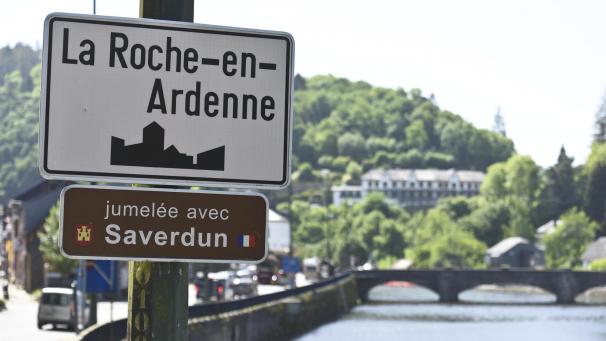<p>Blick auf La Roche-en-Ardenne in den Ardennen</p>