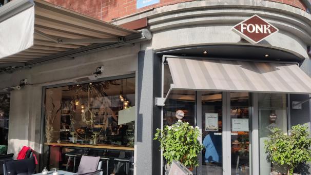 <p>Die Bäckerei Fonk auf dem Eupener Marktplatz</p>
