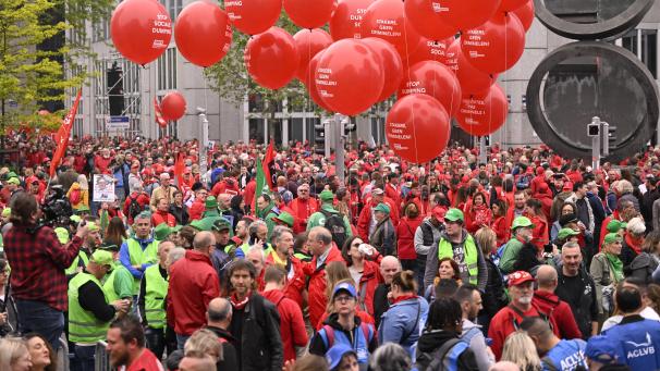 <p>Am Donnerstag wird wieder viel Rot, Grün und Blau in den Straßen von Brüssel erwartet.</p>