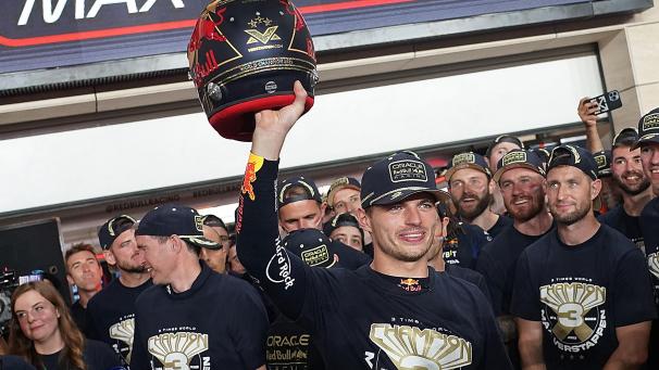 <p>Max Verstappen kürt sich in Katar zum dritten Mal zum Weltmeister.</p>