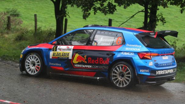 <p>Die East Belgian Rally in Ostbelgien - hier der Sieger 2023, Max Verstappen (Skoda) - gehört 2024 der ersten Liga der BRC an.</p>
