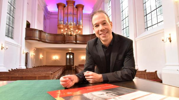 <p>Kirchenmusikdirektor Georg Hage freut sich auf das Jubiläum der Aachener Bachtage.</p>