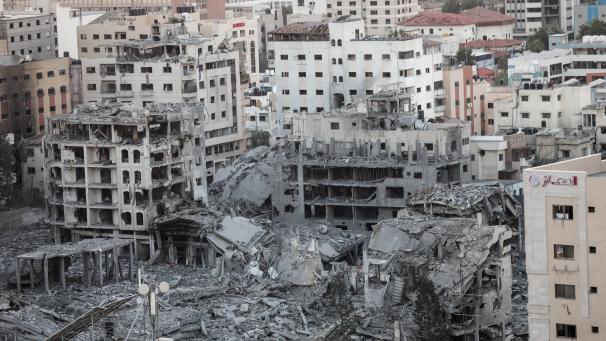 <p>Zerstörungen im Gaza-Streifen nach israelischen Angriffen</p>