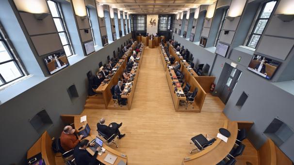 <p>Blick ins wallonische Parlament in Namur</p>
