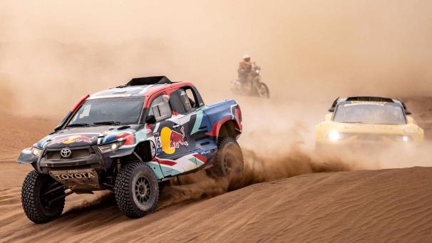 <p>Der Belgier Guillaume de Mévius bei der Rallye Marokko.</p>