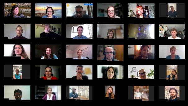 <p>Auf dieser Bildschirmaufnahme sind die internationalen Teilnehmer der Speak Up!-Konferenz zu sehen, die erstmals in rein virtueller Form abgehalten wurde.</p>