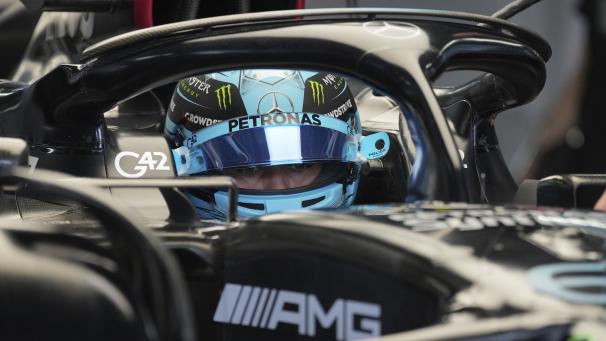 <p>Mercedes-Pilot George Russell</p>