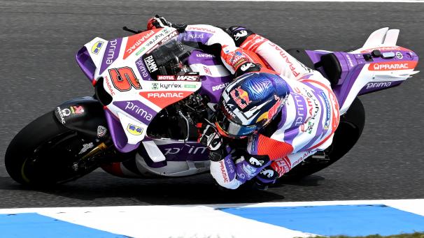 <p>Johann Zarco in Aktion</p>