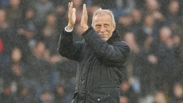 <p>Am 23. April gab Christoph Daum beim Spiel von Club Brügge gegen die AS Eupen den Anstoß.</p>