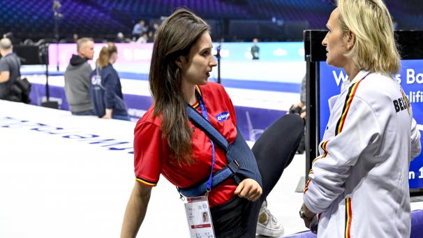 <p>Nina Derwael (links) gemeinsam mit Marjorie Heuls</p>