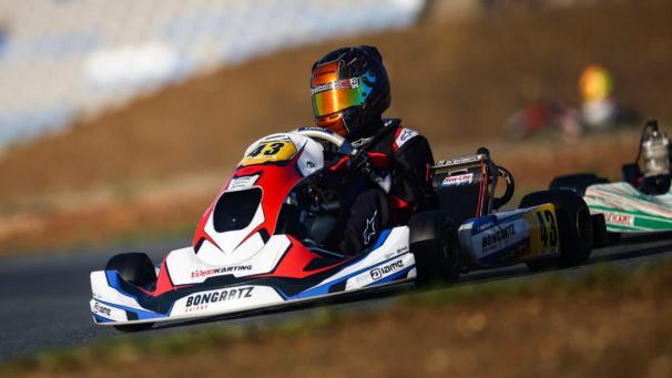 <p>Anthony Bongartz aus Mirfeld bei der IAME-Kart-WM in Portimao.</p>