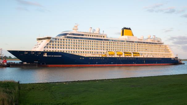 <p>Das Kreuzfahrtschiff Spirit of Discovery ist 236 Meter lang, und kann bis zu 554 Passagiere beherbergen.</p>