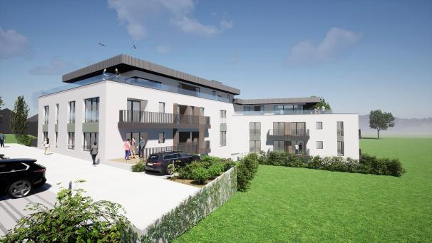 <p>14 Wohnungen entstehen anstelle des früheren Transportunternehmens Weckmann in Amel. Der Bau startet vorraussichtlich Anfang 2024.</p>