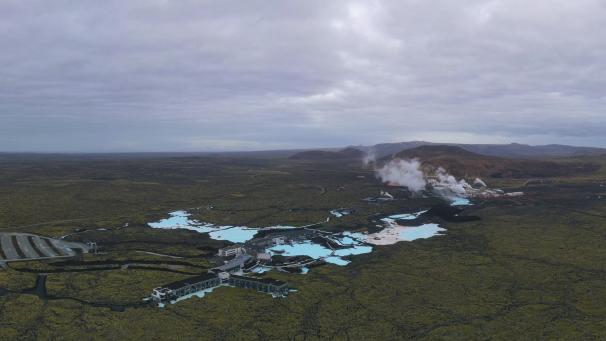 <p>Die Blaue Lagune in der Nähe der evakuierten Stadt Grindavik</p>