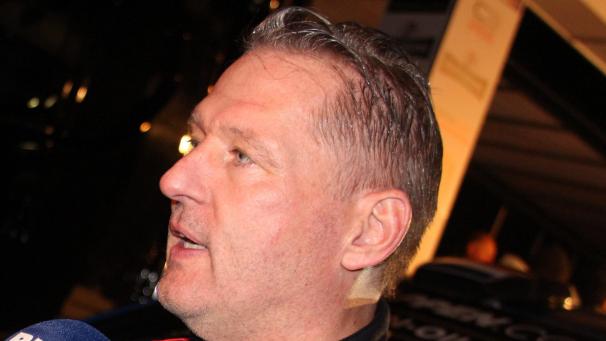 <p>Jos Verstappen, hier nach seinem Sieg bei der East Belgian Rally 2023.</p>