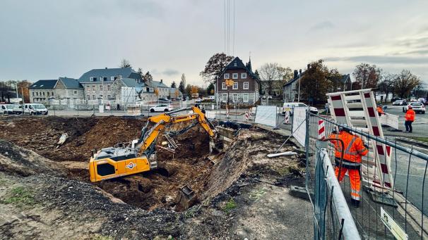 <p>Ein Blick auf die Baustelle</p>