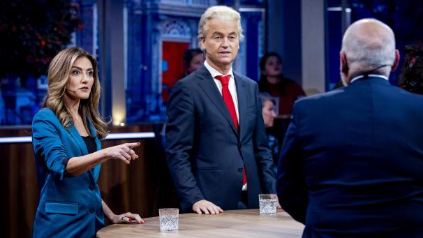 <p>Geert Wilders und Dilan Yesilgöz waren vor einigen Tagen Teil einer TV-Debatte in den Niederlanden.</p>