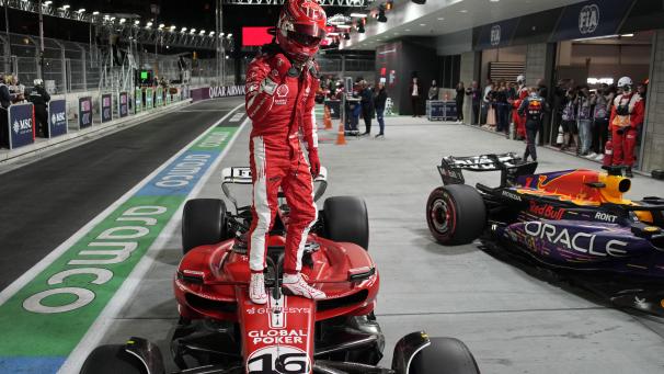 <p>Charles Leclerc hatte allen Grund, zu feiern.</p>