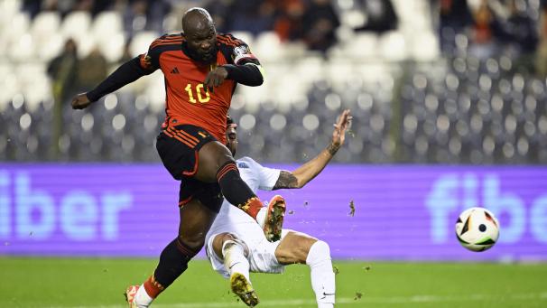 <p>Nicht zu stoppen: Viermal netzt Romelu Lukaku in der ersten Hälfte gegen Aserbaidschan ein.</p>