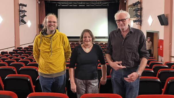 <p>Komponist Wolfgang Delnui, IDP-Leiterin Tomke Lask und Filmemacher Hans-Erich Viet (v.l.)</p>