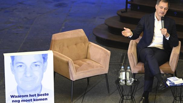 <p>„Warum das Beste noch kommt“: Premier De Croo stellte am Montag sein neues Buch vor.</p>